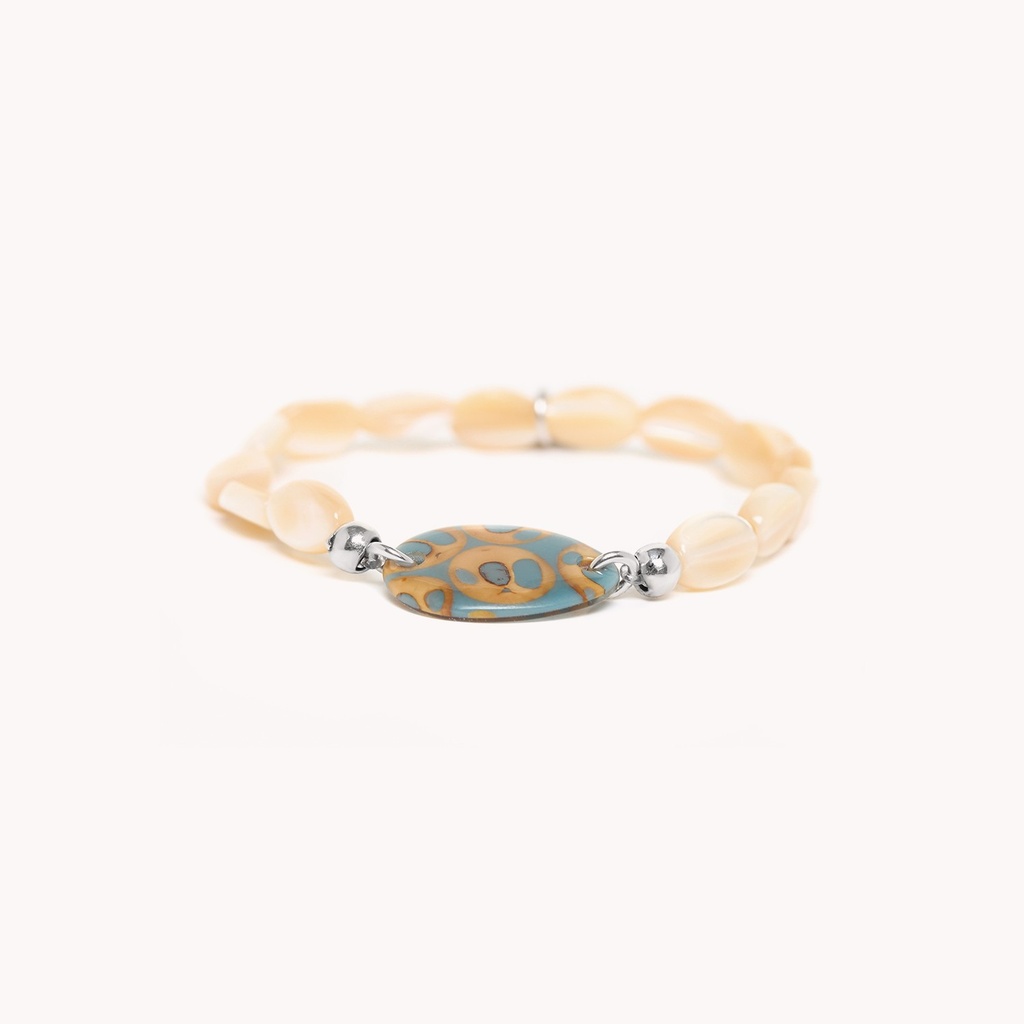 PULSERA EXTENSIBLE AZUL PICCADILLY NATURE BIJOUX