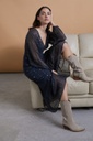VESTIDO CORTO CON BORDADOS ABALORIOS NKN