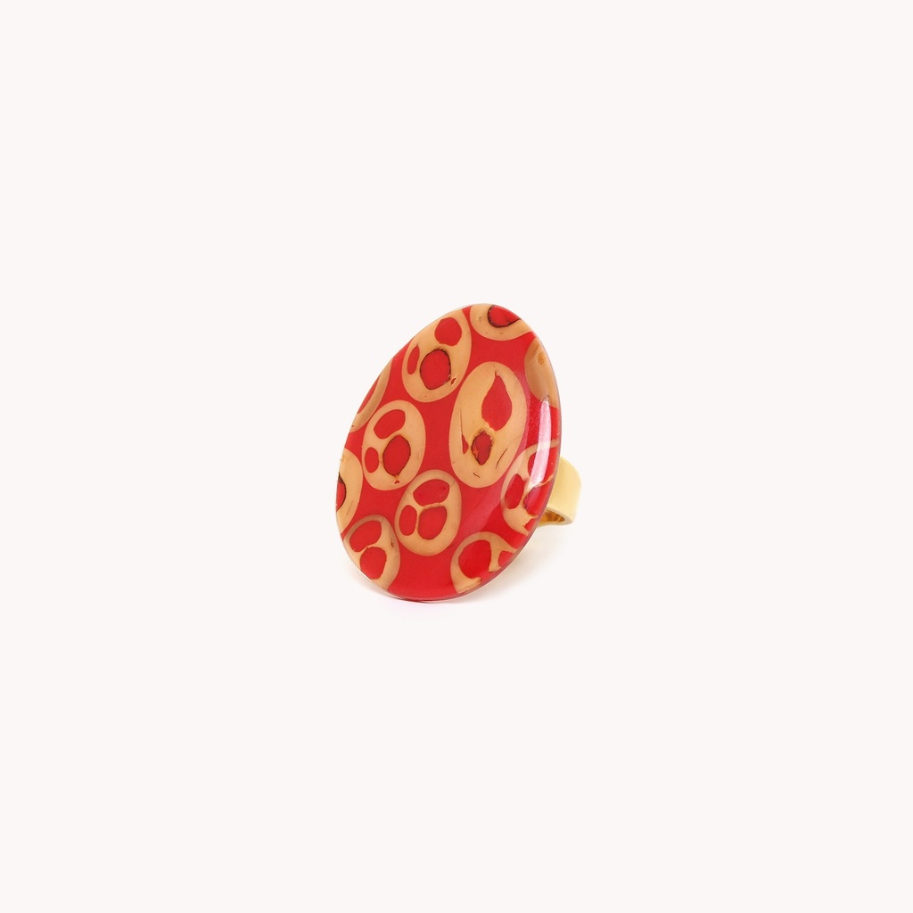 ANILLO ROJO PICCADILLY NATURE BIJOUX