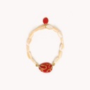 PULSERA EXTENSIBLE ROJA PICCADILLY NATURE BIJOUX