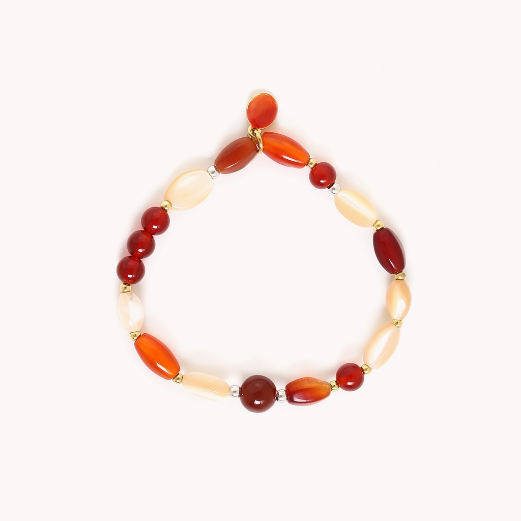 PULSERA MULTI EXTENSIBLE CARAMEL NATURE BIJOUX