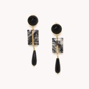 PENDIENTES GOTA ONIX BERLIN NATURE BIJOUX