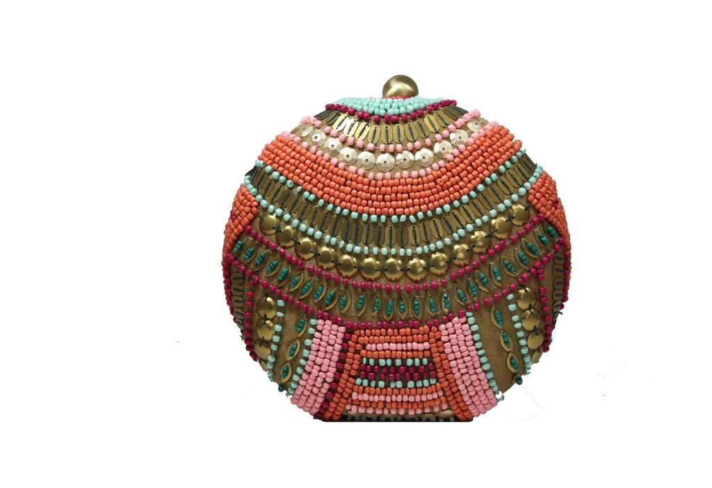 ROUND SITARA BAG PINK/MINT