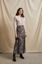 CASHMERE PRINT LONG SKIRT