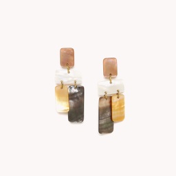 [12-78716] PENDIENTES VENDOME 4 ELEM. NATURE BIJOUX