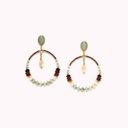 [12-78678] PENDIENTES GIPSY OKINAWA NATURE BIJOUX