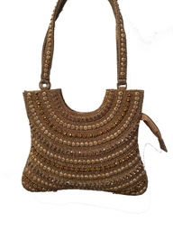 [6209716] SITARA ANTIQUE GOLD BAG